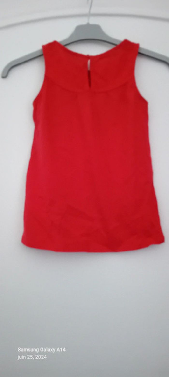 Tunique débardeur avec broderies rouge fille 10 ans vert baudet - photo numéro 14