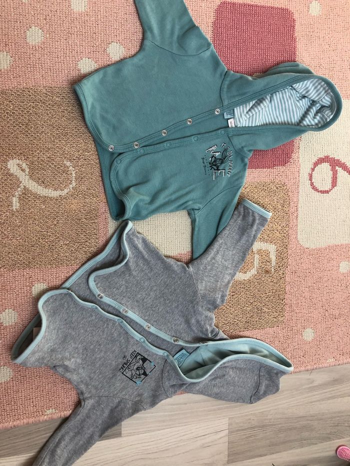 2vestes légères 62/68cm - photo numéro 3