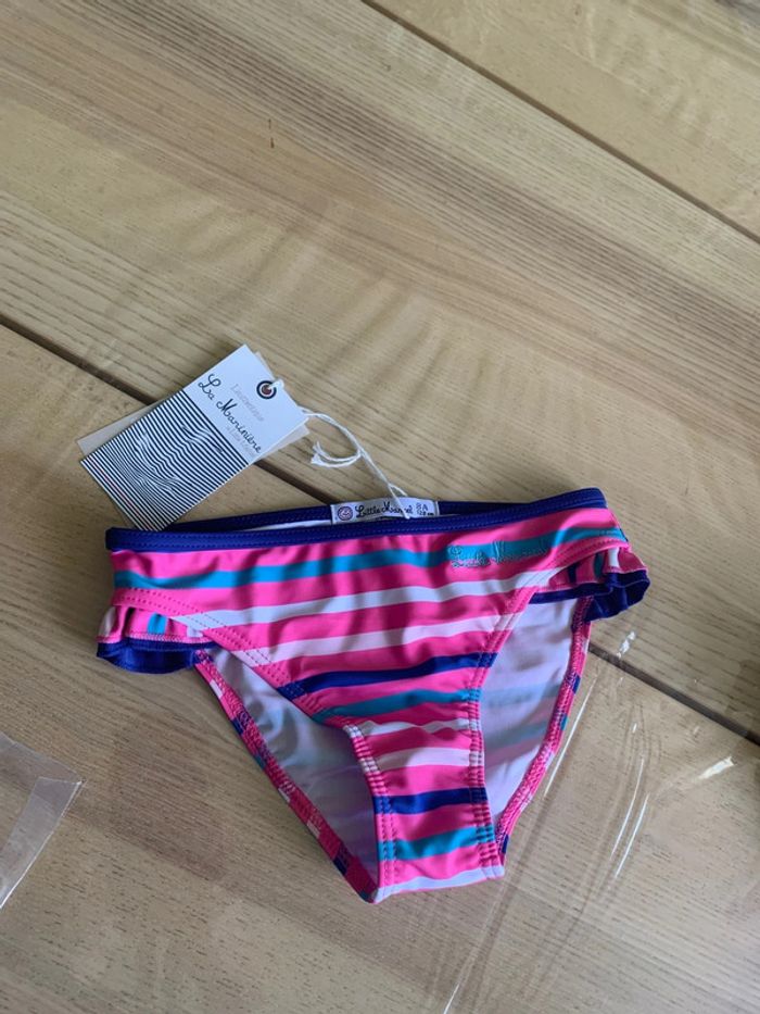 Culotte de maillot de bain marinière | bas bikini Taille 8ans