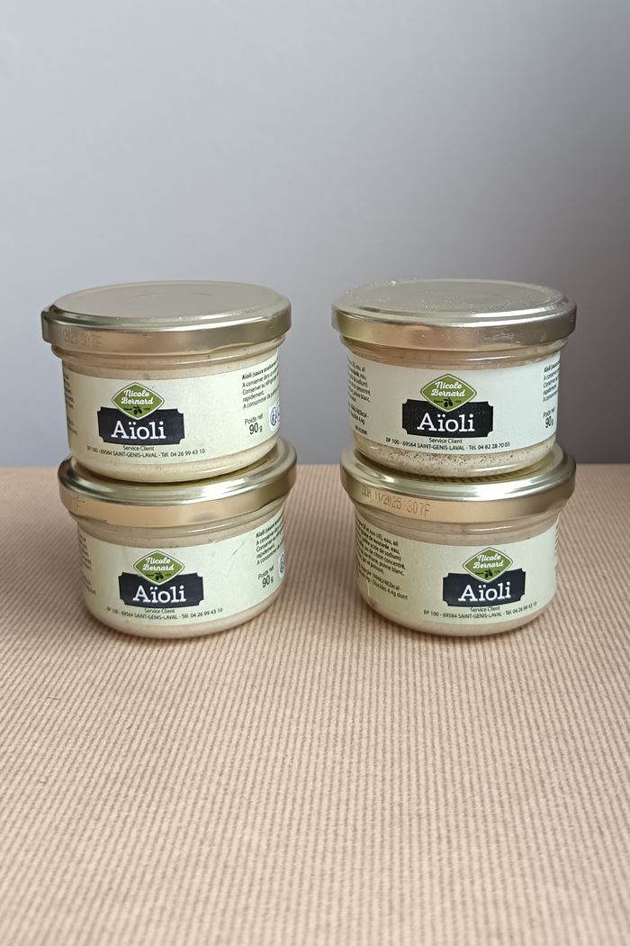 4 pots aïoli Nicole Bernard NEUF