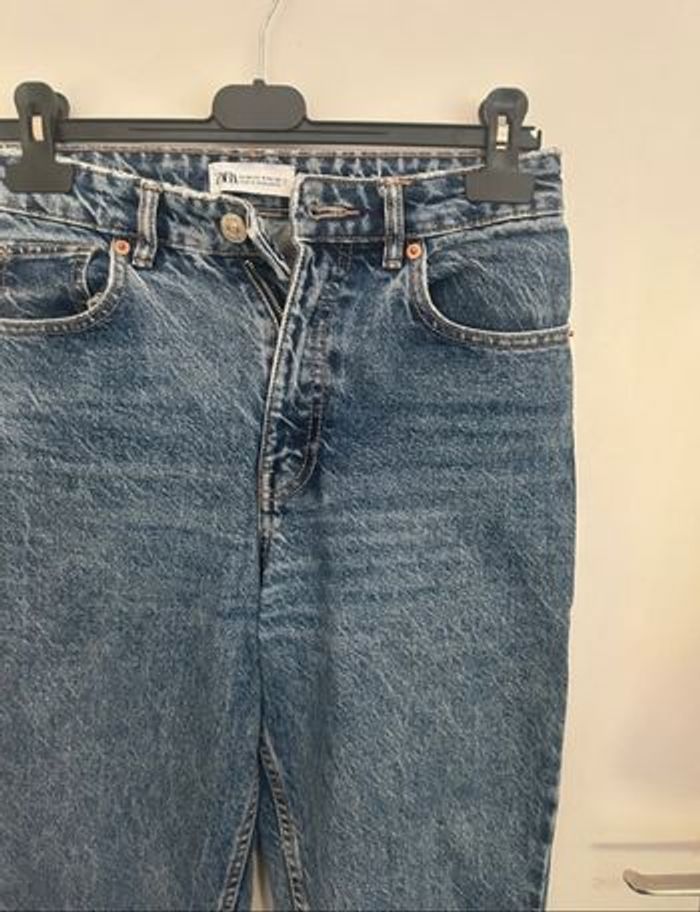 Jeans mom Zara femme Taille 36 bleu - photo numéro 7