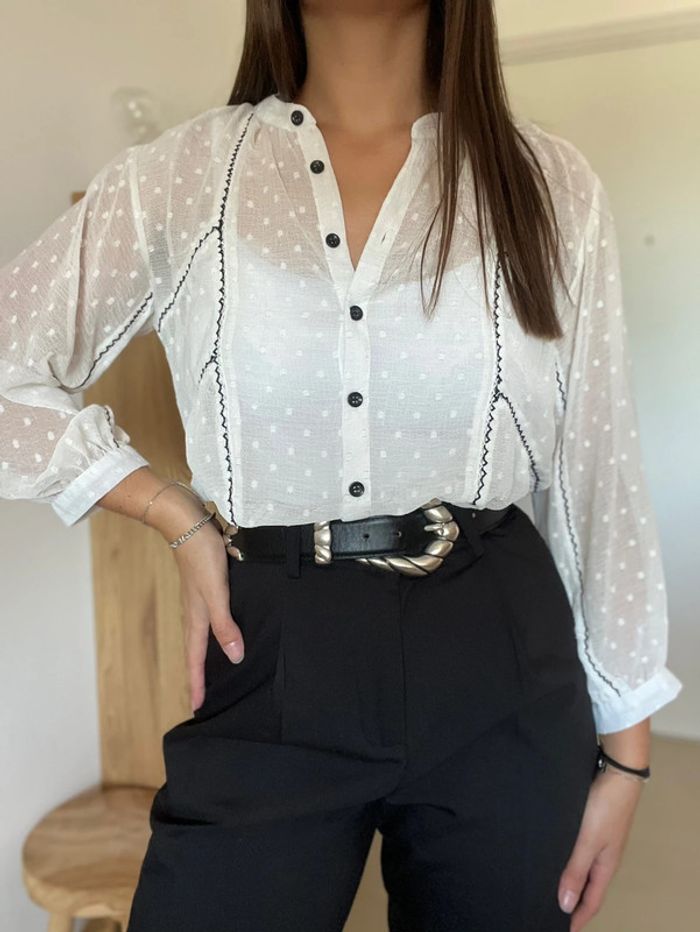 Blouse blanche et transparente - photo numéro 2