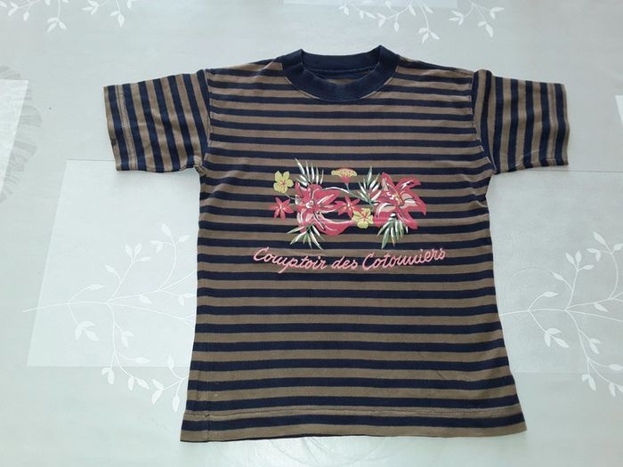 🔮 Tee Shirt rayé Fleurs en 6 ans 🔮 - photo numéro 6