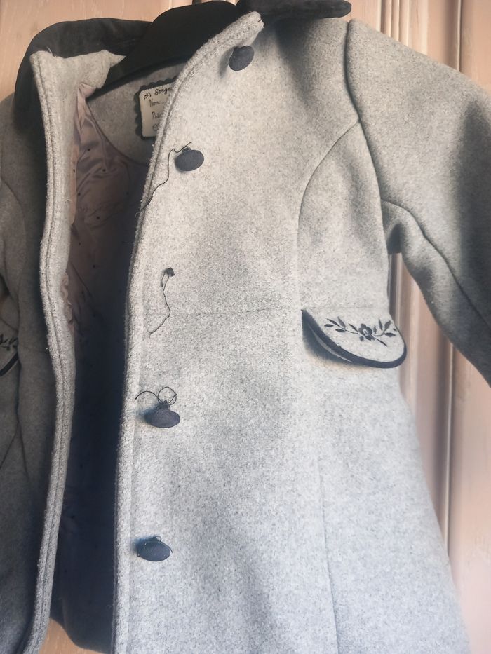 Manteau gris et noir 2 ans Sergent Major - photo numéro 3