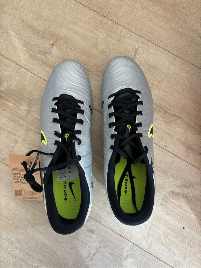 Chaussures Football Nike Tiempo Legend 10 X Academy FG/MG Argent 47 - photo numéro 6