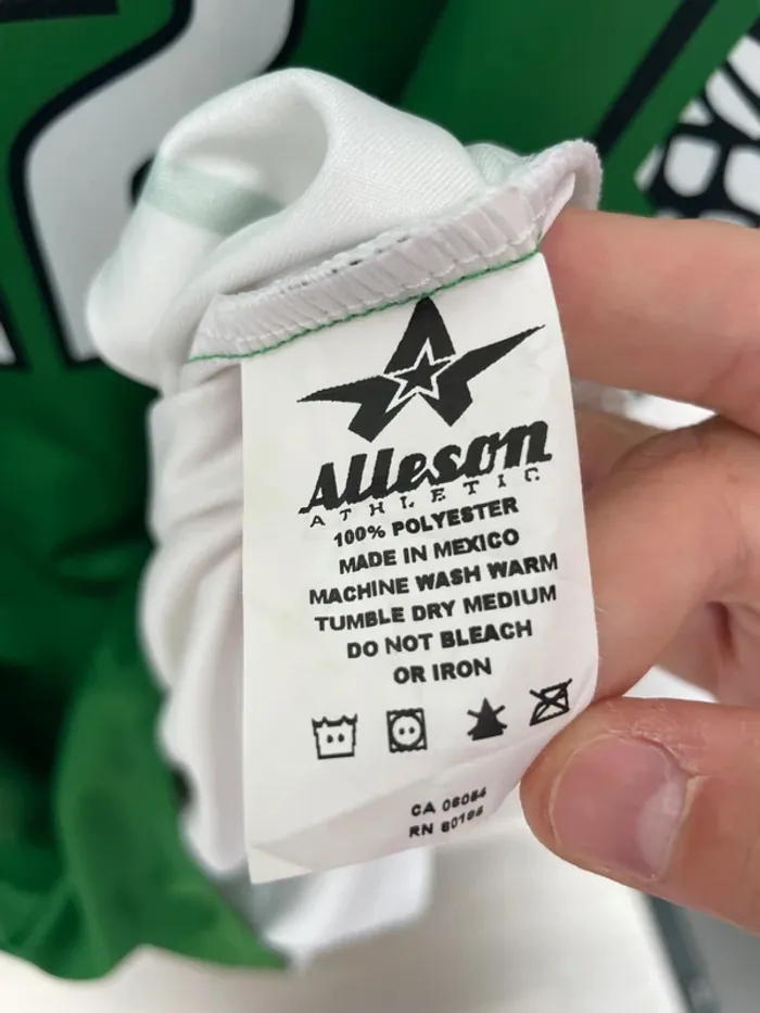 Basketball type jersey débardeur maillot reversible green white Adult M - photo numéro 9