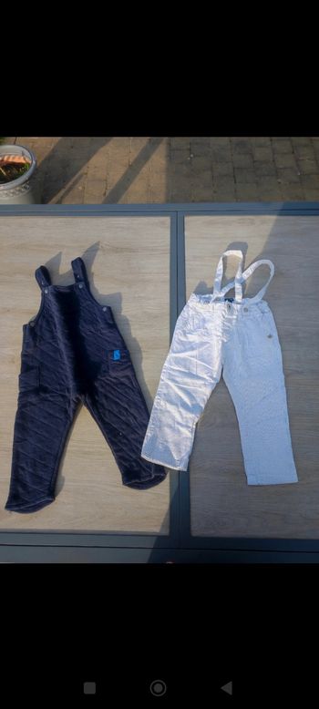 2 salopettes 24 mois