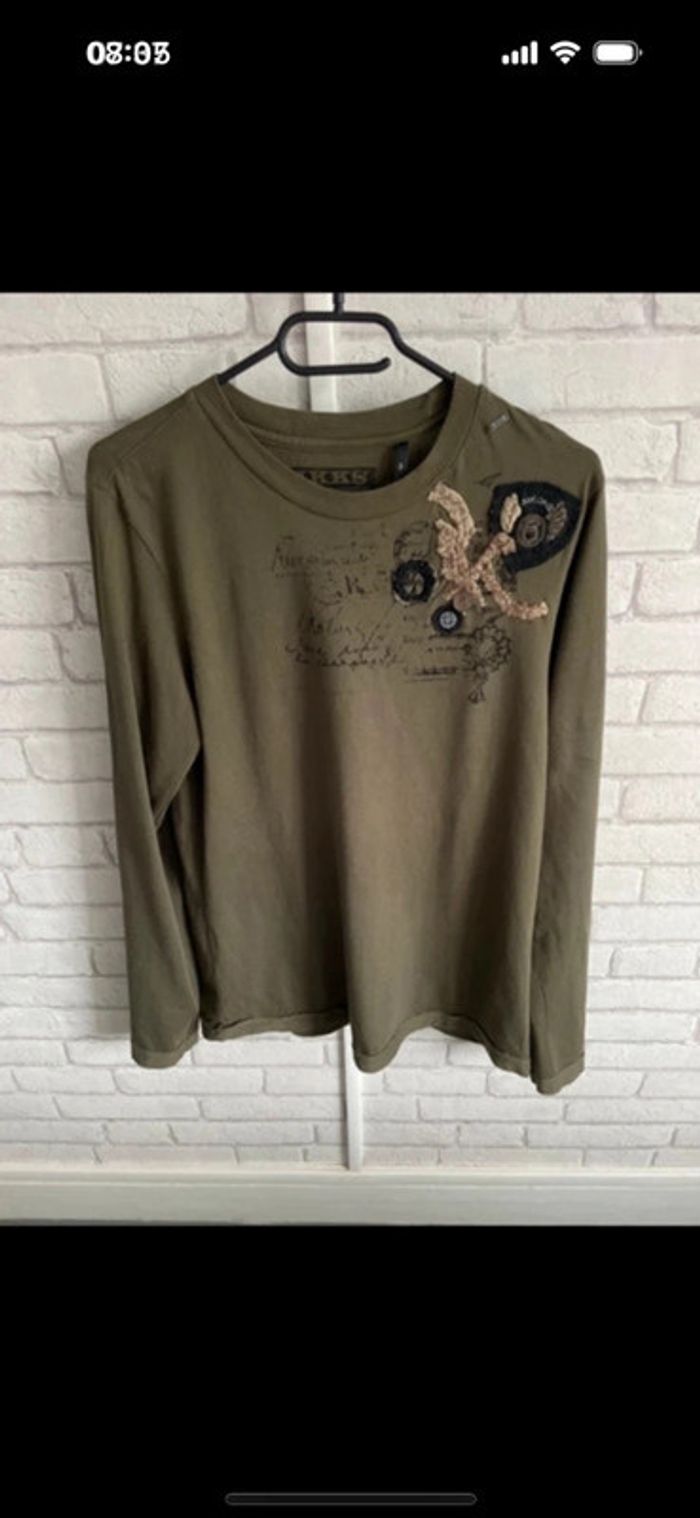 Tee shirt manche longue ikks taille S