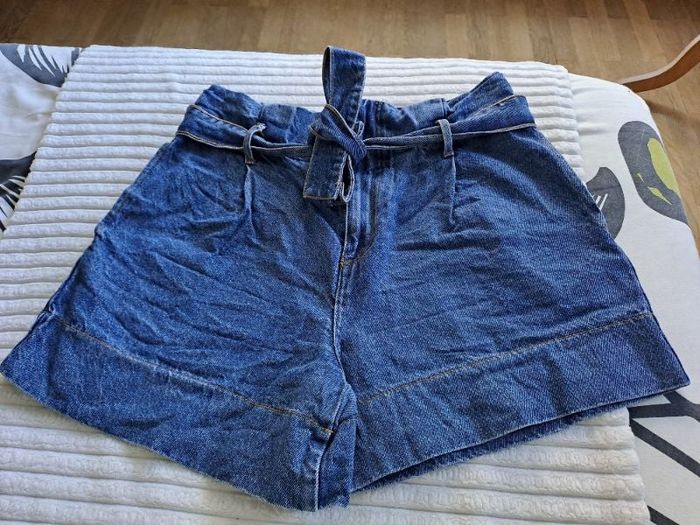short en jean paperbag camaïeu 44