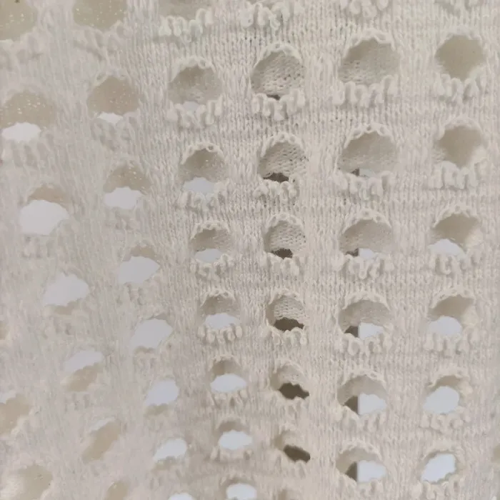 Haut ajouré blanc écru style crochet - Taille M - État neuf avec étiquette - vglobal A161 - photo numéro 3