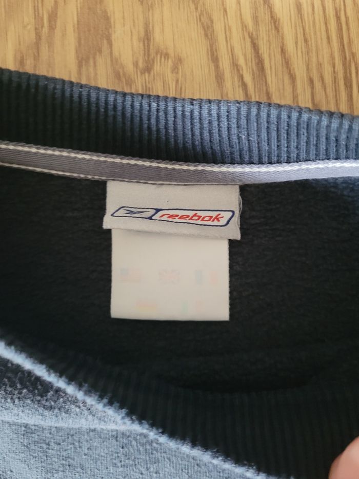 Sweat Crewneck Vintage Bleu Marine Reebok - photo numéro 4