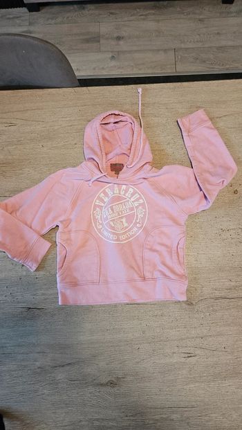 Pull rose, manches longues à capuche, GirlSport, 8 ans