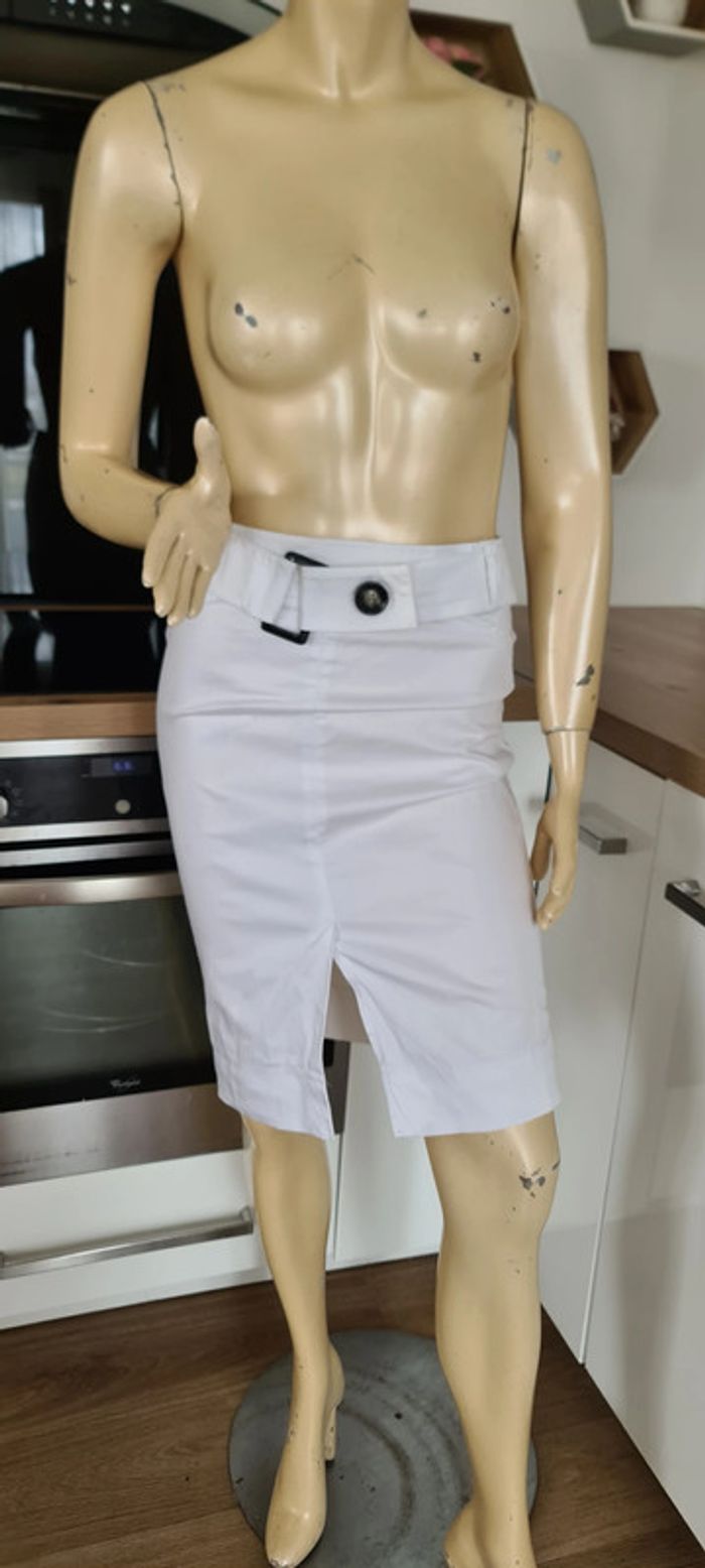 tres jolie jupe blanche camaieu taille 38