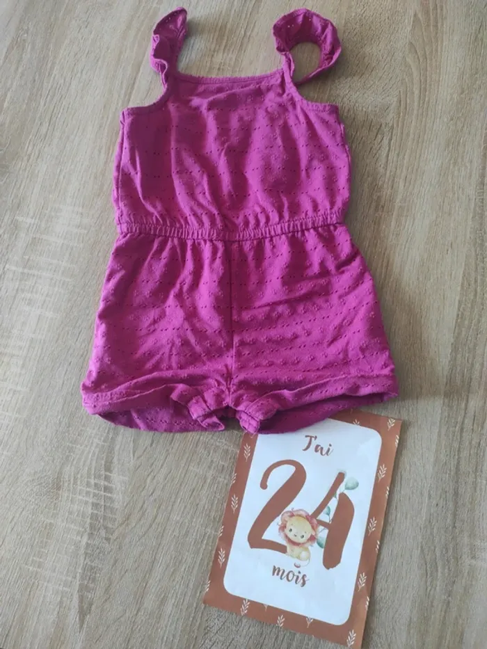 Combishort bebe fille