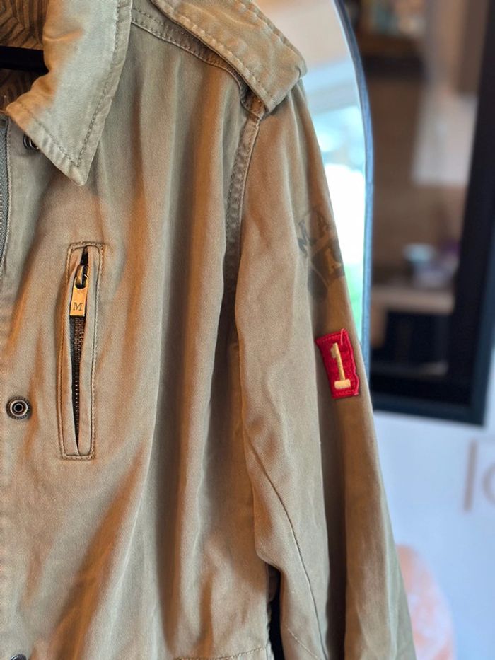 Parka kaki brodée Maison Scotch T38 - photo numéro 4