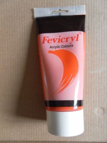 tube peinture orange