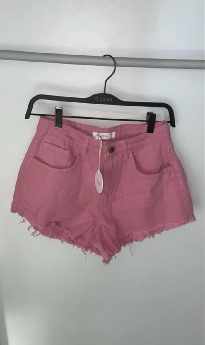 MaxMila Paris - Short en jean - Taille M - Rose - Neuf avec étiquette - photo numéro 2