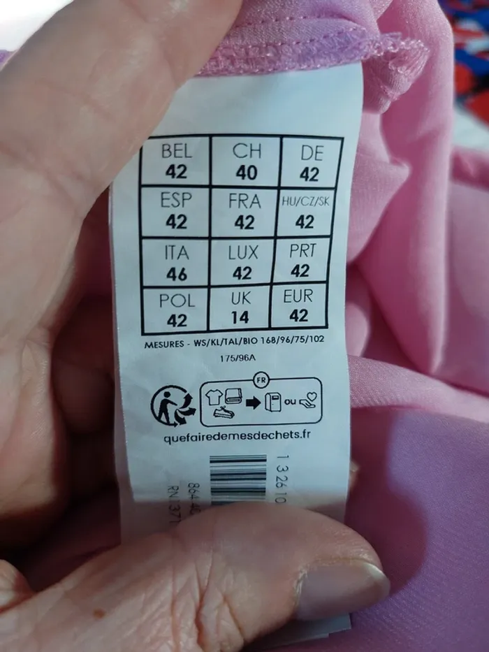 Jolie chemise satinée rose - photo numéro 7