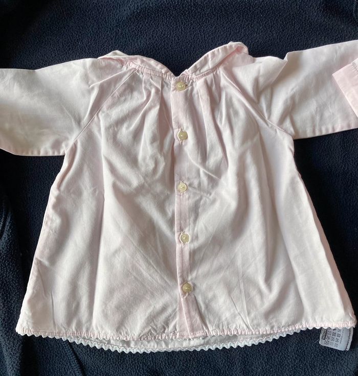 Tunique guimpe à col decentré rose Jacadi 12 mois - photo numéro 6