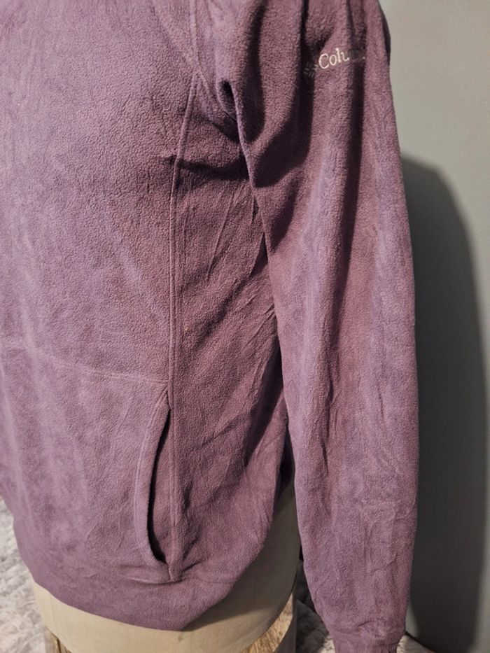 Polaire fine columbia violette - taille M - photo numéro 3