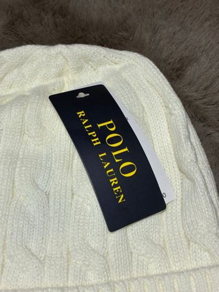 Bonnet Ralph Lauren beige - photo numéro 4