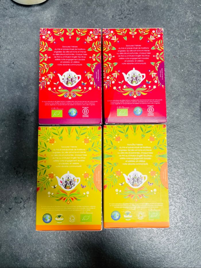 English tea shop lot de 4 boîtes - photo numéro 2