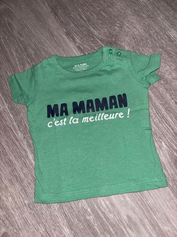 t-shirt 1 mois 