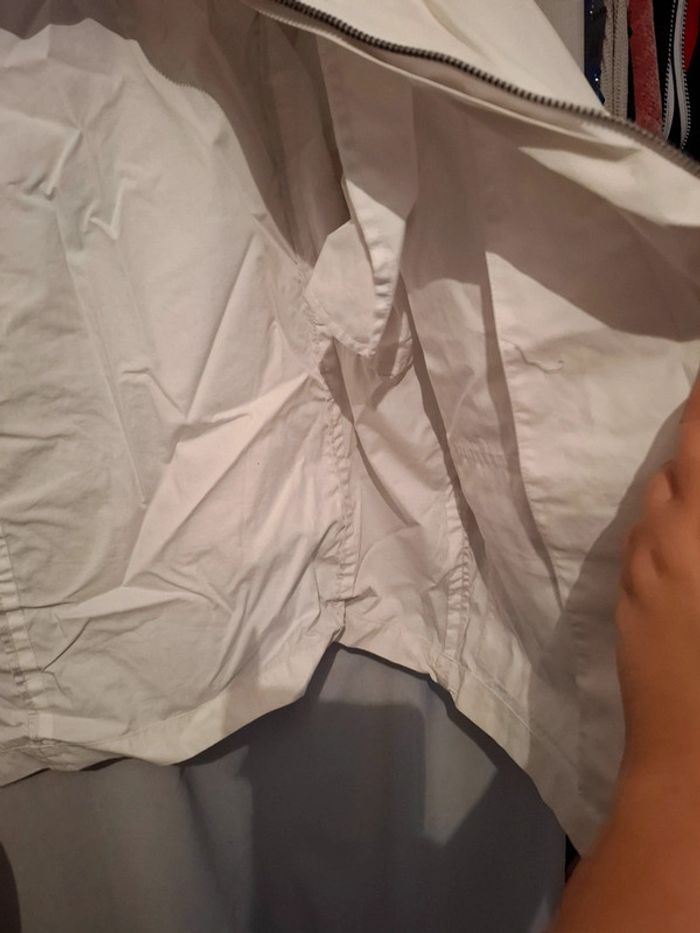 Magnifique imperméable femme blanc sans capuche - photo numéro 5