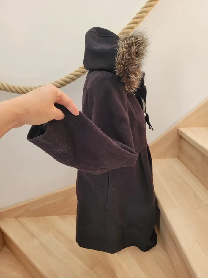 Manteau de grossesse avec fausse fourrure taille 40 - photo numéro 8