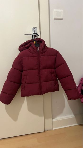 Blouson fille bordeaux