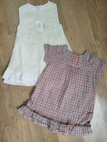 Lot robe d'été bébé fille 9-12 mois 