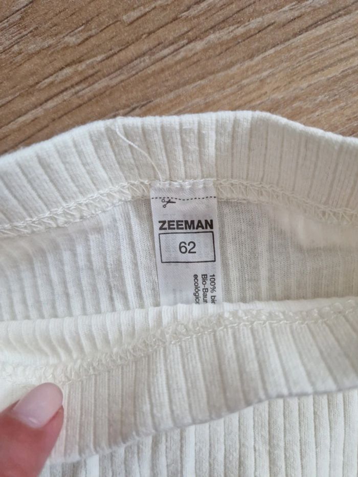 Legging bébé mixte Zeeman crème 62 cm - photo numéro 2