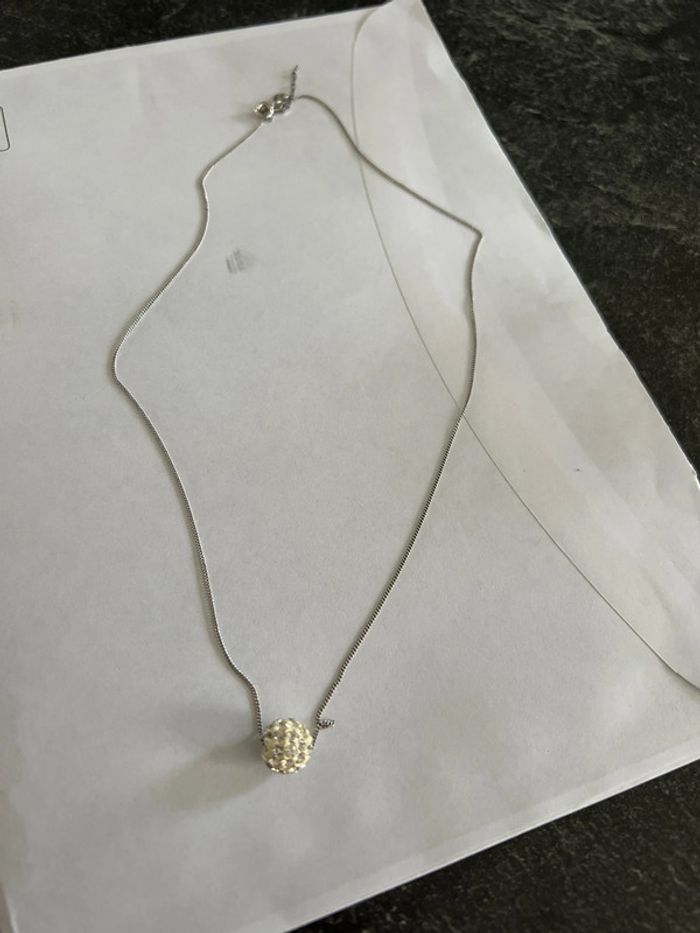 Chaîne argent avec pendentif