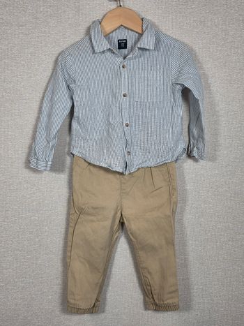 Ensemble 2 pièces chemise + jeans kiabi 18 mois 81-86 cm 