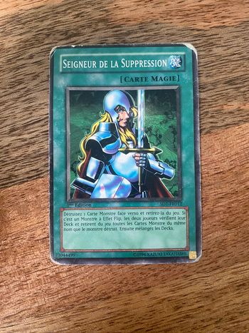 Carte Yu-Gi-Oh! Seigneur de la suppression SD1-FR012 1ère édition 1996