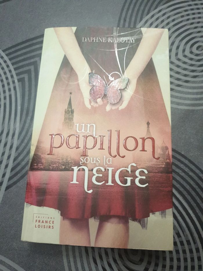 Un papillon sous la neige