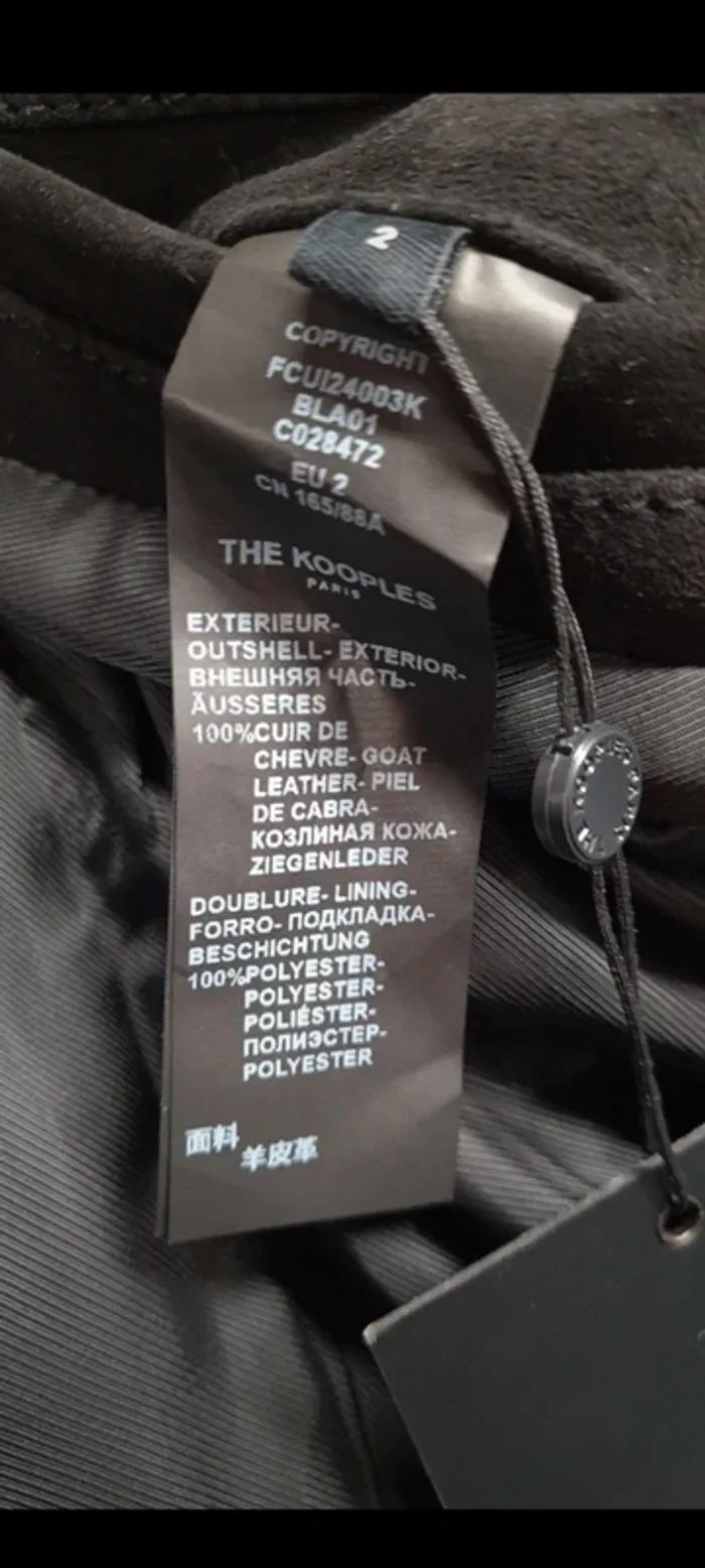 Perfecto cuir suédé thé kooples - photo numéro 5