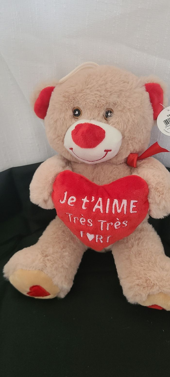 Ourson je t'aime neuf doudou - photo numéro 4