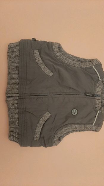 Gilet garçon bébé 3 mois gris bleu