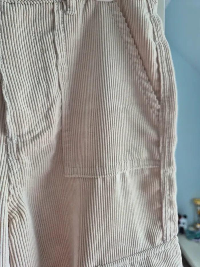 Pantalon côtelé beige - photo numéro 2