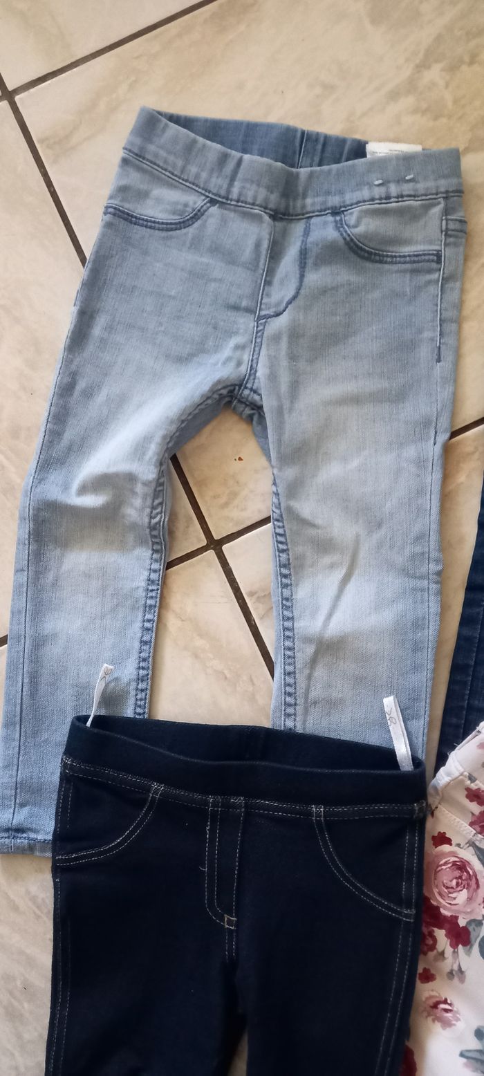 Lot de 6 jeans et jeggings slim taille 18/24 mois - photo numéro 8