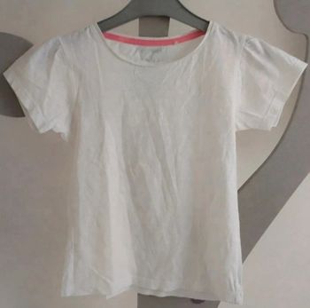 Tee-shirt manches courtes blanc Orchestra taille 8 ans