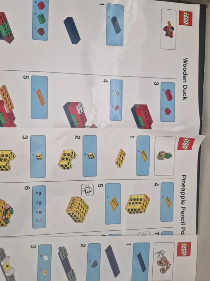Lot de feuilles de construction lego creator - photo numéro 2