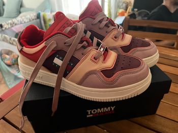 Baskets tommy jeans Colour-Block En Cuir low Nubuck