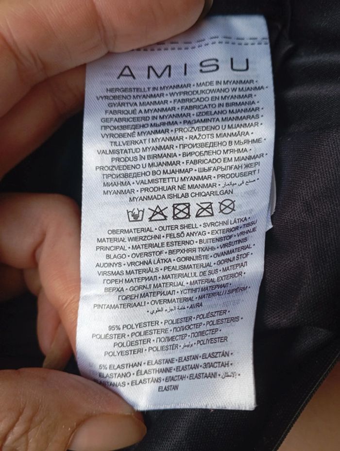 Pantalon noir à sequins - AMISU taille 36 - photo numéro 5