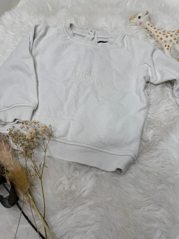 Sweat-shirt blanc kiabi - photo numéro 2