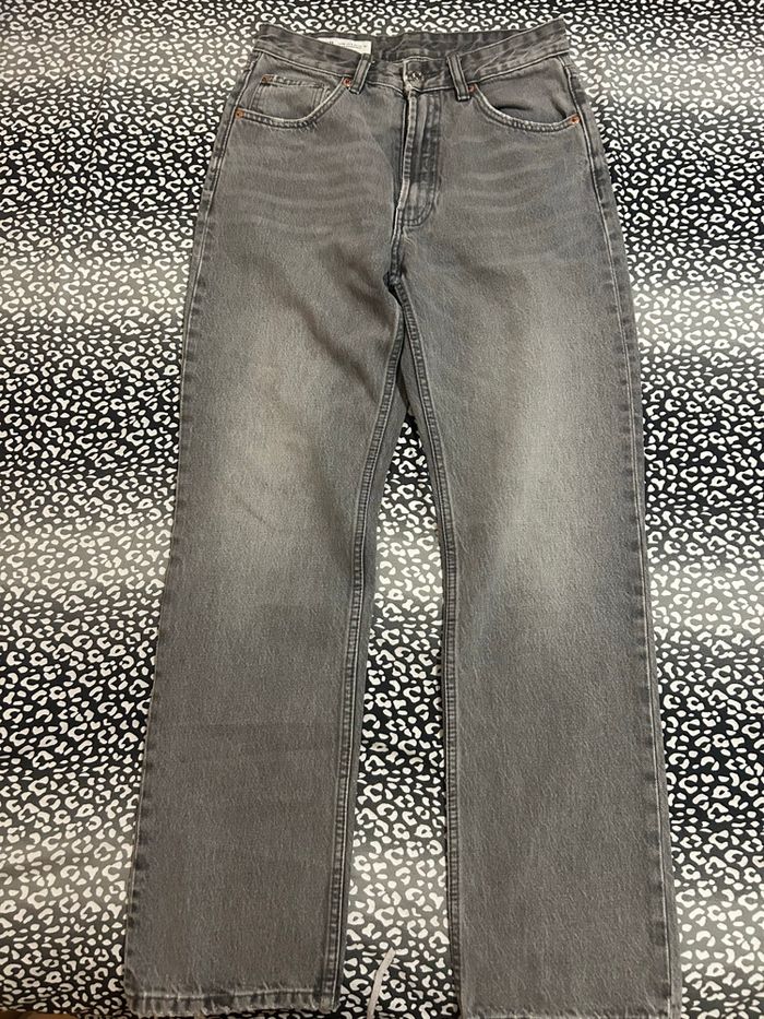 Jean gris droit zara - photo numéro 2