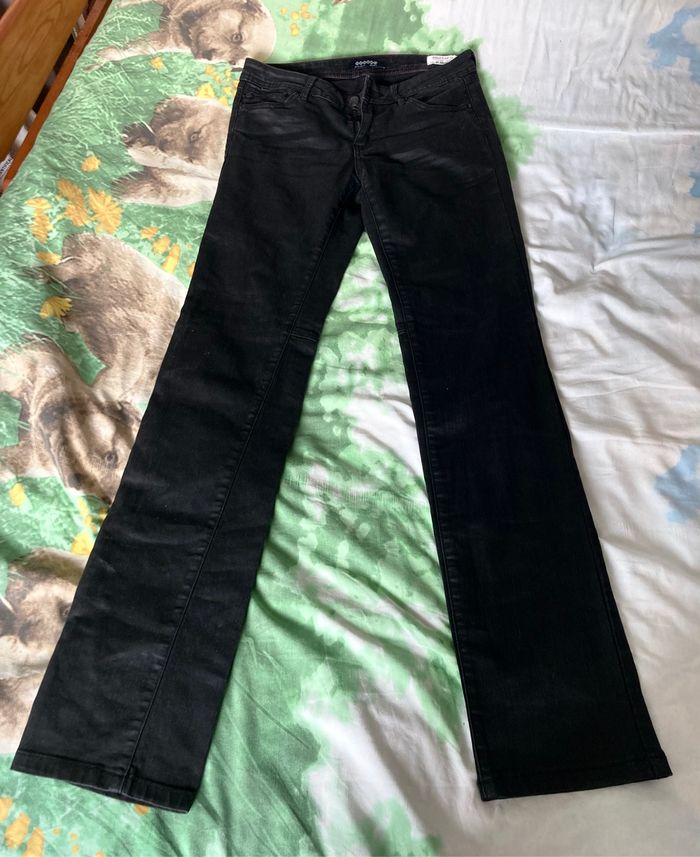 Pantalon jeans enduit - photo numéro 3