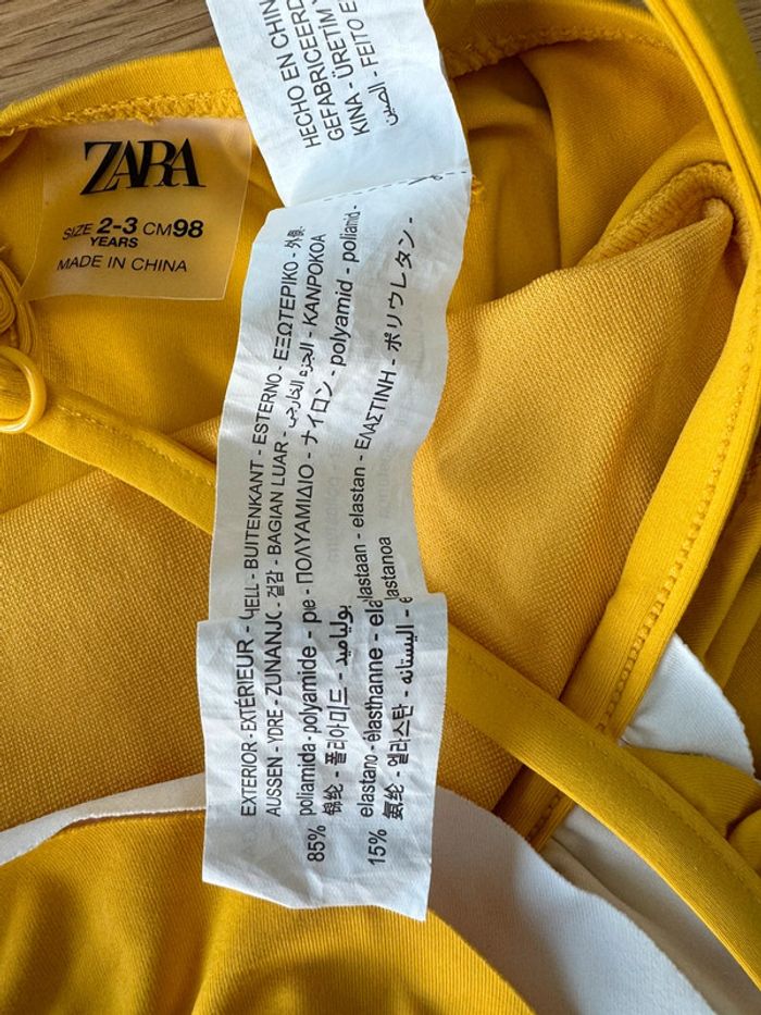 Maillot de bain 1 pièce jaune avec volants - Taille 3 Ans - photo numéro 12