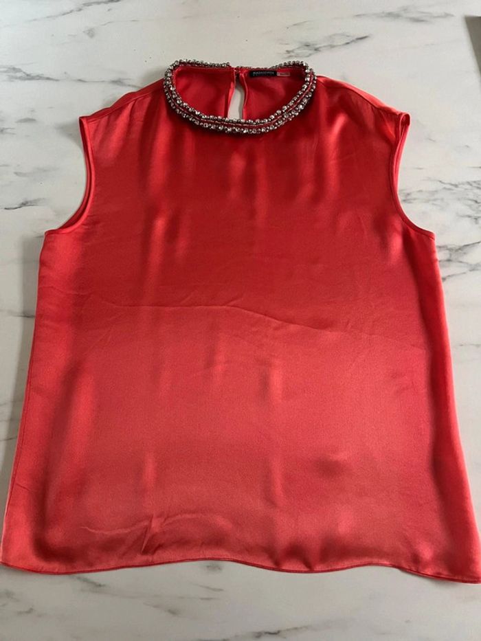 Magaschoni blouse en soie et trass XL - photo numéro 12